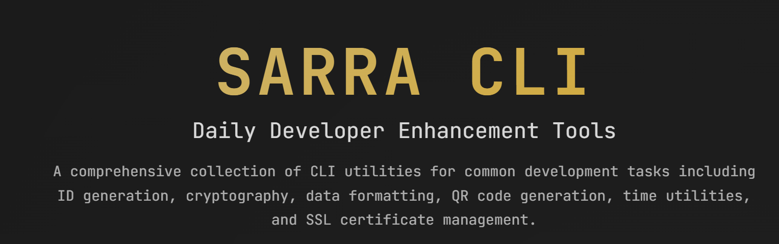 Sarra CLI Tool